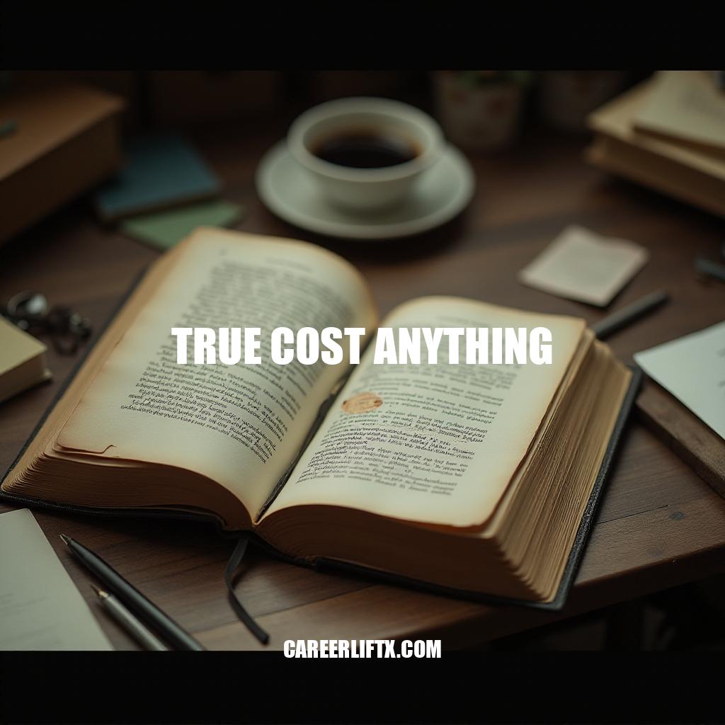 The True Cost of Anything: Understanding Hidden Expenses